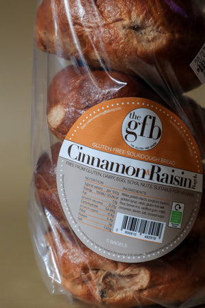 
                  
                    Cinnamon & Raisin- Gluten Free Sourdough Bagels (Packet of 5)
                  
                